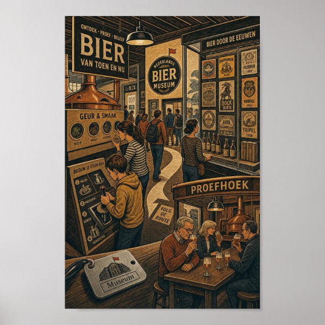 Belgian Beer Museum Tasting Reverie Poster (Front)