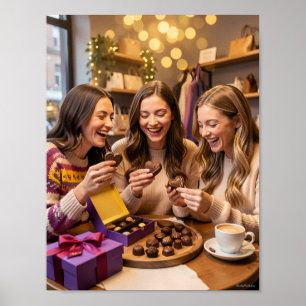 Belgian Chocolate Joy in Candlelight Poster