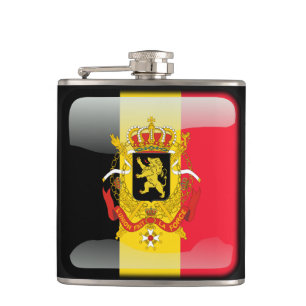 Belgian Coat of arms Hip Flask
