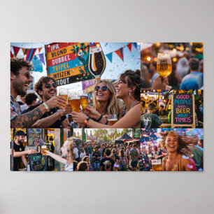Belgian Craft Beer Festival Mood Poster