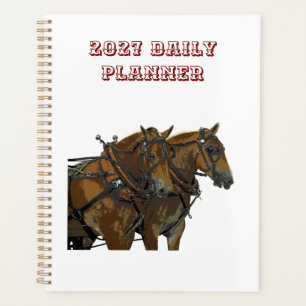 Belgian Draft Horse Daily Planner