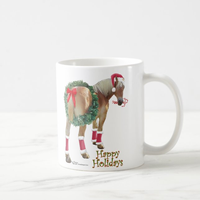 Belgian Draught   Horse Christmas mug (Right)
