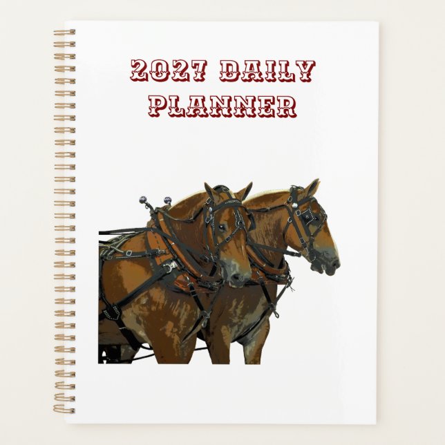 Belgian Draught Horse Daily Planner (Front)