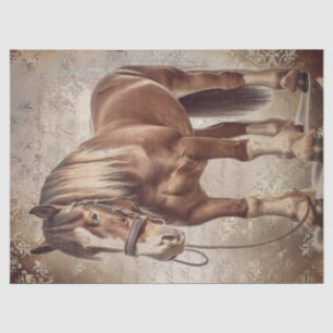 Belgian Draught Horse Decoupage Tissue Paper
