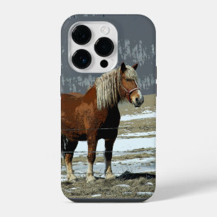 Belgian Draught Horse In Paddock Cell Phone Case