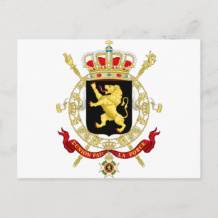 Belgian Emblem - Coat of Arms of Belgium Postcard