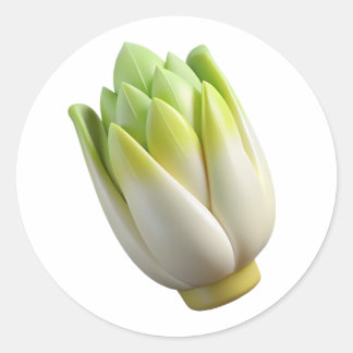 Belgian Endive Plastic 3D – Glossy Round Label