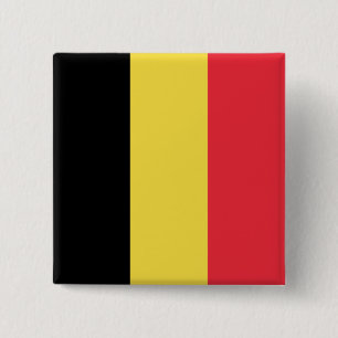 Belgian Flag 15 Cm Square Badge