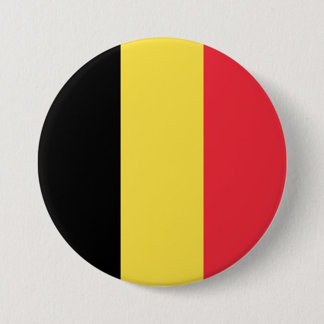 Belgian Flag 7.5 Cm Round Badge (Front)