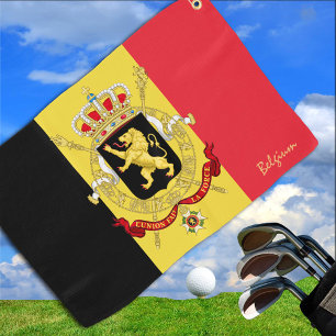 Belgian Flag & Belgium golf /sports Golf Brussel G Towel