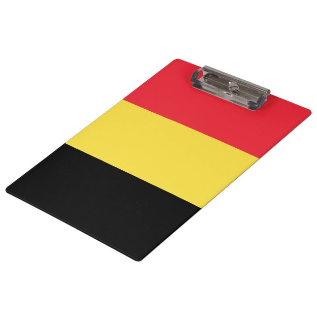 Belgian Flag Clipboard (Angled)