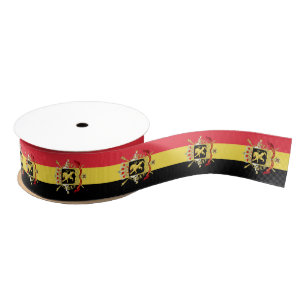 Belgian flag colours ribbon, emblem Belgium /sport Grosgrain Ribbon