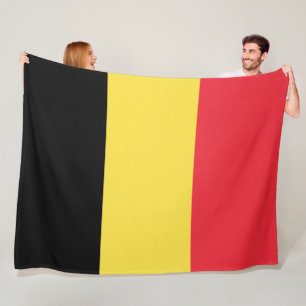 Belgian Flag Fleece Blanket