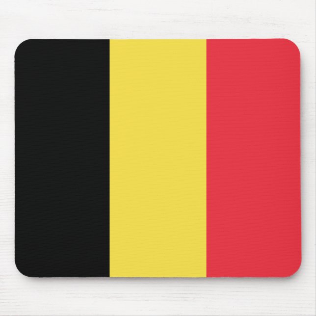 Belgian Flag Mouse Mat (Front)