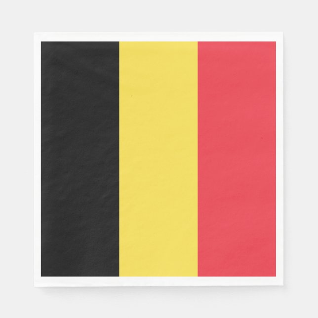 Belgian Flag Napkin (Front)