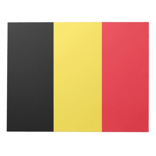 Belgian Flag Notepad (Front)