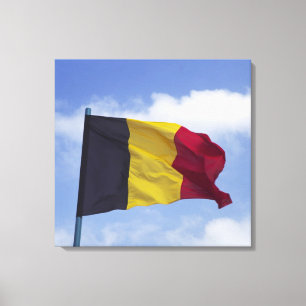 Belgian flag RF) Canvas Print