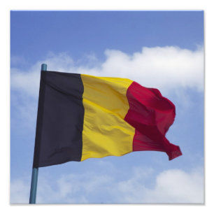 Belgian flag RF) Photo Print
