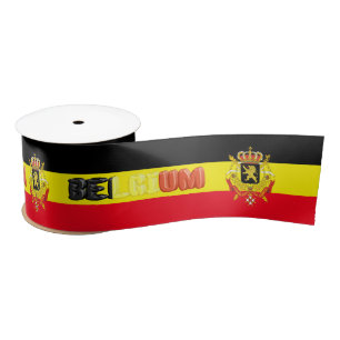 Belgian flag satin ribbon