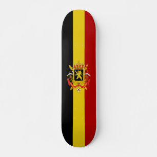 Belgian flag skateboard