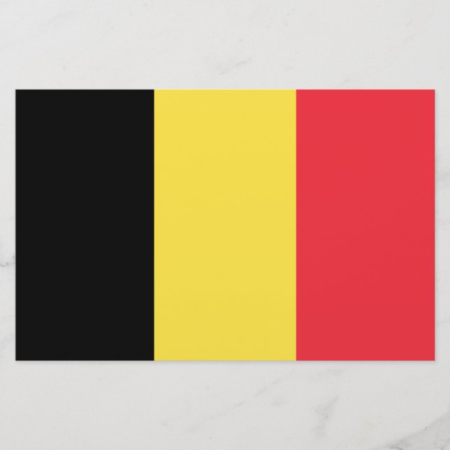Belgian Flag Stationery (Front)