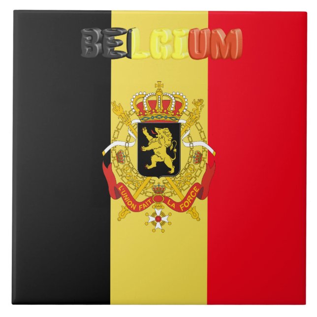 Belgian flag tile (Front)