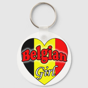 Belgian Girl Key Ring