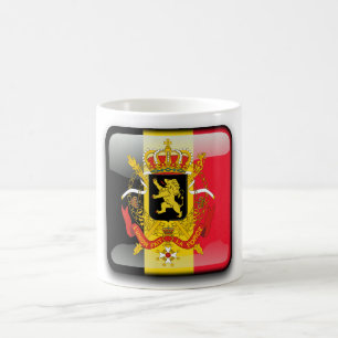 Belgian glossy flag coffee mug
