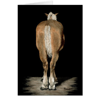 "Belgian Got Back" - Draught Horse Card
