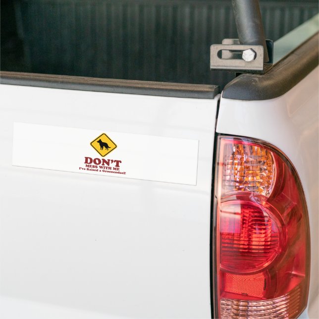 Belgian Groenendael Bumper Sticker (On Truck)