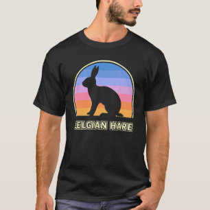 Belgian Hare Vintage Sunset Rabbit T-Shirt