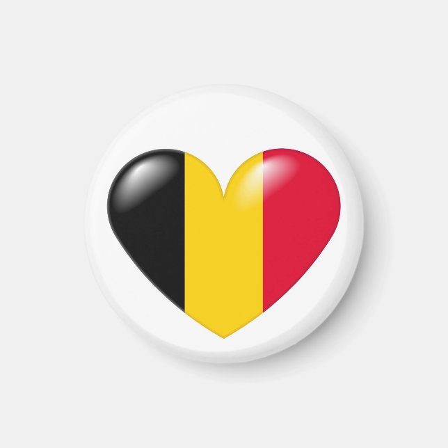 Belgian heart magnet - Coeur belge (Front)