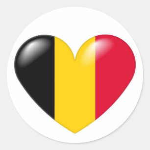 Belgian heart sticker - Coeur belge
