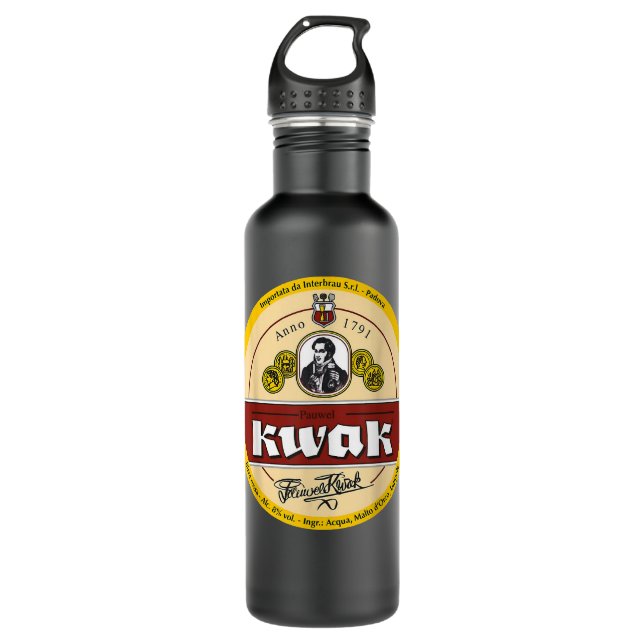 Belgian Kwak Beer logo  710 Ml Water Bottle (Front)