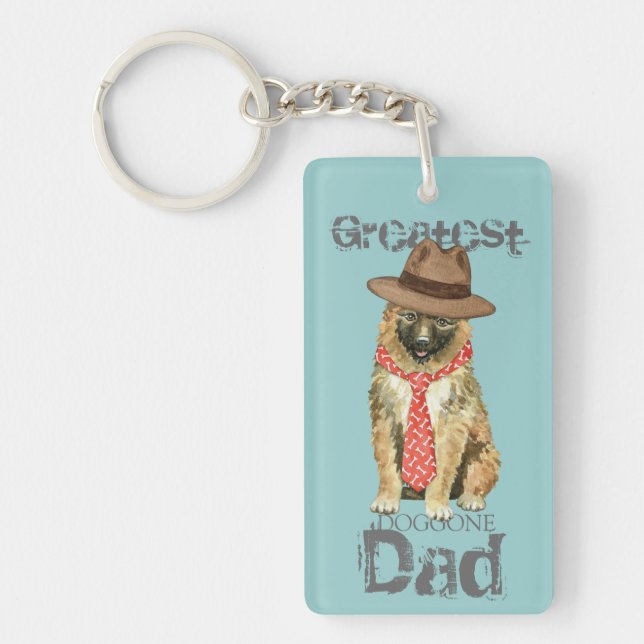 Belgian Laekenois Dad Key Ring (Front)