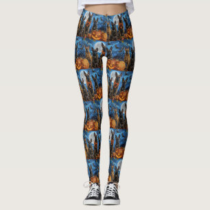 Belgian Malinoi Halloween Spooky Leggings