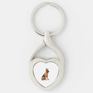 Belgian Malinois (1) Key Ring