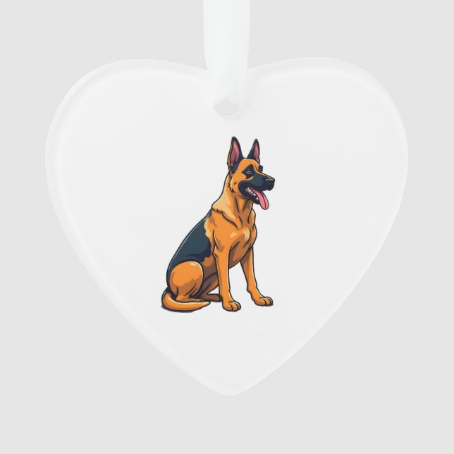 Belgian Malinois (1) Ornament (Front)