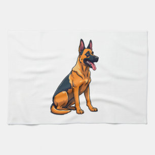 Belgian Malinois (1) Tea Towel