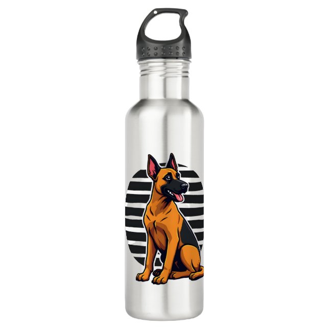 Belgian Malinois (2) 710 Ml Water Bottle (Front)