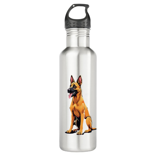 Belgian Malinois (3) 710 Ml Water Bottle (Front)