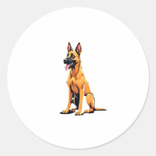 Belgian Malinois (3) Classic Round Sticker