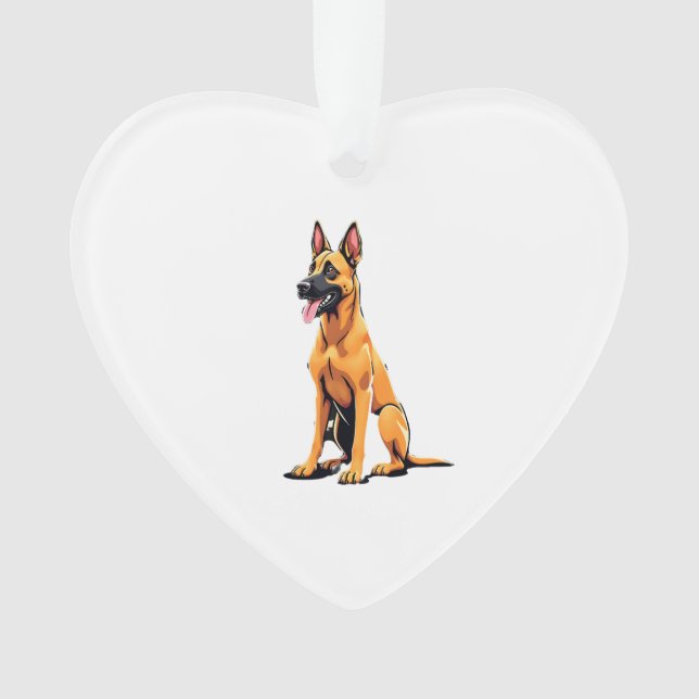 Belgian Malinois (3) Ornament (Front)