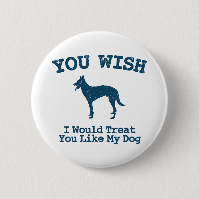 Belgian Malinois 6 Cm Round Badge (Front)