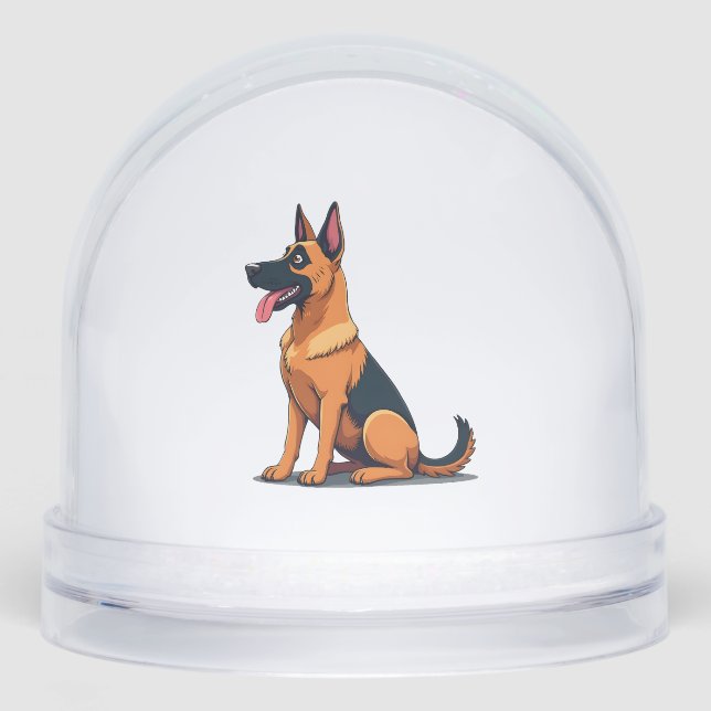Belgian Malinois (6) Snowglobe (Front)