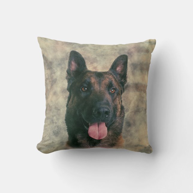 Belgian Malinois - Belgian shepherd -Maligator Cushion (Front)