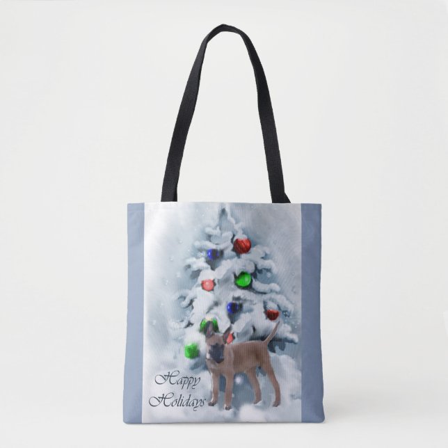 Belgian Malinois Christmas  Tote Bag (Front)