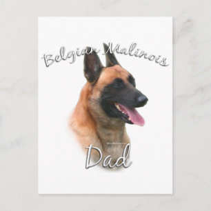 Belgian Malinois Dad 2 Postcard