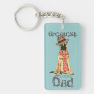 Belgian Malinois Dad Key Ring