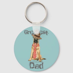 Belgian Malinois Dad Key Ring